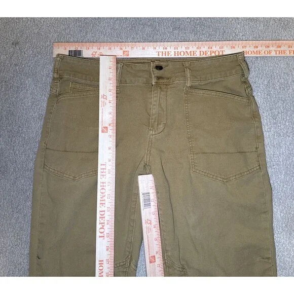 Anthropology Pilcro The Wanderer Straight Leg Pants Utility Cargo Tan | Wmn's 29 - Picture 8 of 12